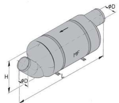 Vetus MF Muffler 13 LT TİP MF100