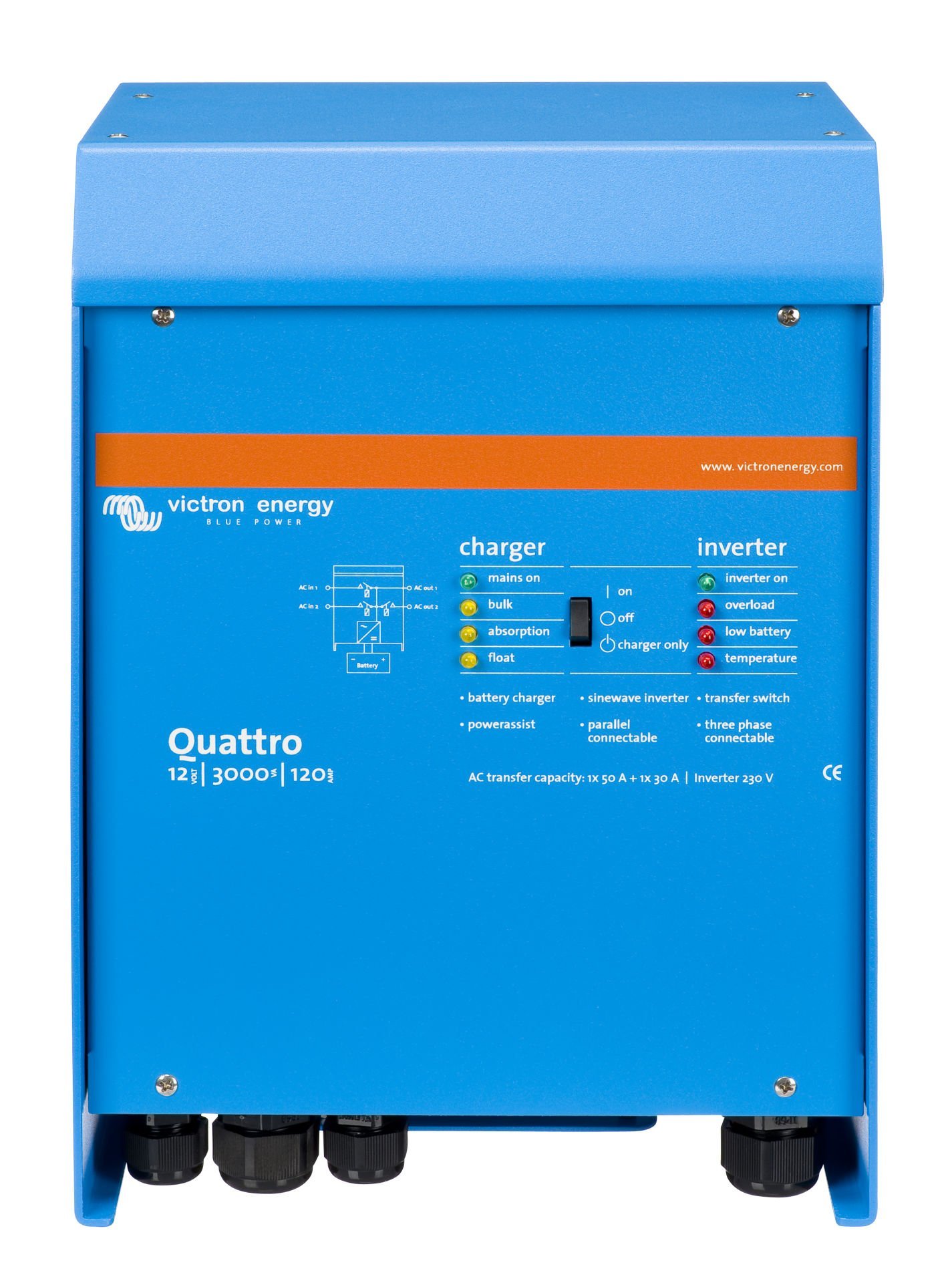Victron Energy Quattro 12/3000/120-50/50 QUA123020010