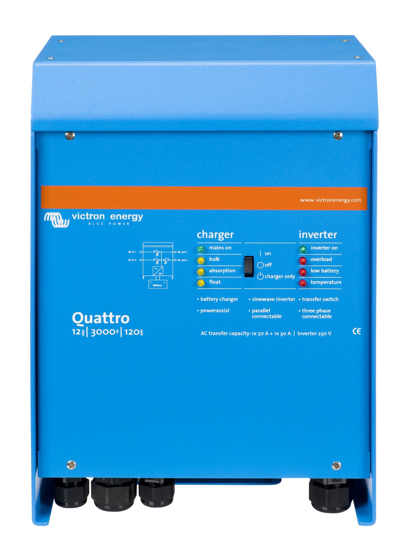 Victron Energy Quattro 12/3000/120-50/50 QUA123020010