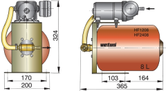 Vetus yüksek hacimli hidrofor sistemi 12V