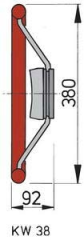 Vetus dümen KW38 550mm