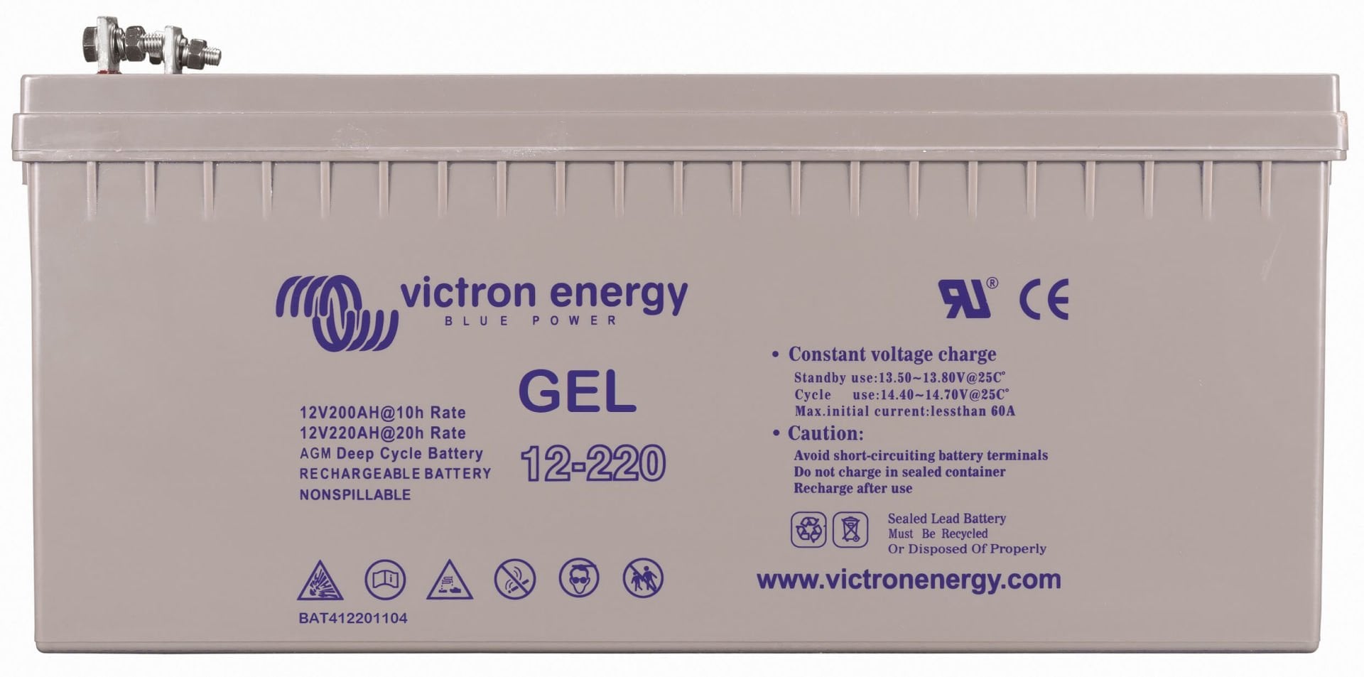 Victron Energy 12V/220Ah Gel Deep Cycle BAT412201104