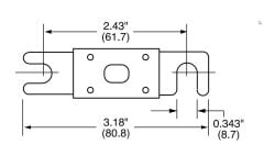 Victron Energy Fuse CNN 325A/80V for Lynx shunt CIP140325000