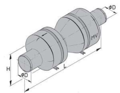 Vetus MV Muffle 37 LT  TİP: MV125