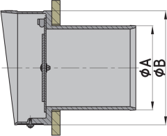 Vetus plastik egzoz çıkışı MODEL TC090
