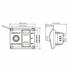 SEAFLO SİNTİNE POMPASI KONTROL PANELİ 12-24 V