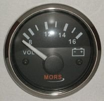 VOLTMETRE 12 V SİYAH