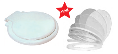 TMC TUVALET KAPAĞI KÜÇÜK TAŞ SOFT KAPAK PLASTİK