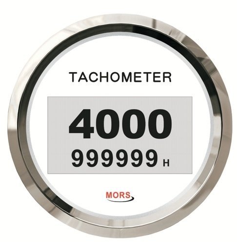 DİJİTAL DEVİR GÖSTERGESİ 4000 RPM 12-24V BEYAZ