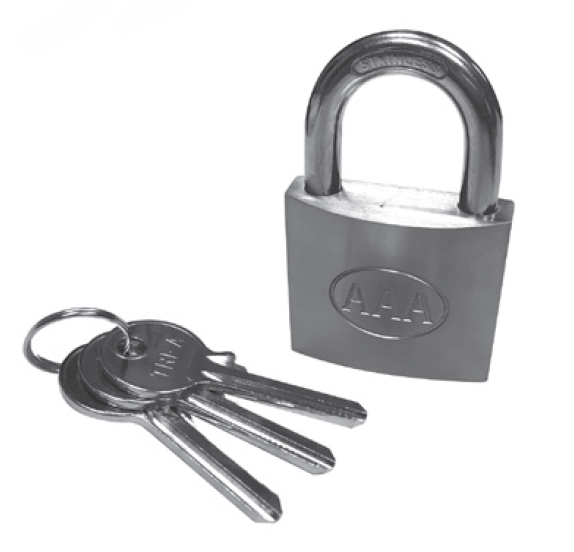 PASLANMAZ ASMA KİLİT EN:40 MM