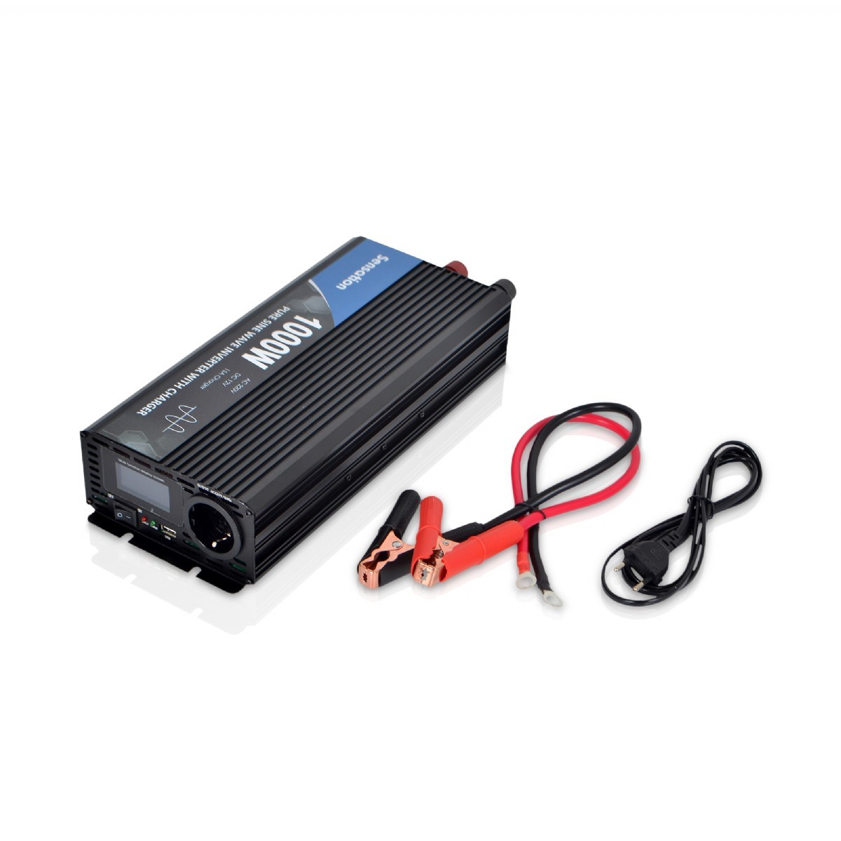 Sensation DW Serisi Ekranlı 1000W Watt 1Kw Tam Sinüs Şarjlı (15A) İnvertör 12V/220V Çevirici İnverter