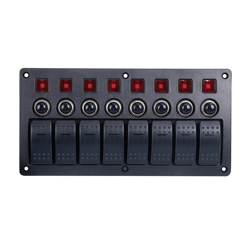 BFY 8'Lİ   SWITCH PANEL OTOMATİK SİGORTA VE IŞIKLI
