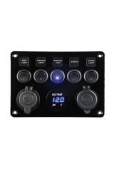 BFY 5'Lİ SWITCH PANEL IŞIKLI ŞARJ-VOLT-USB