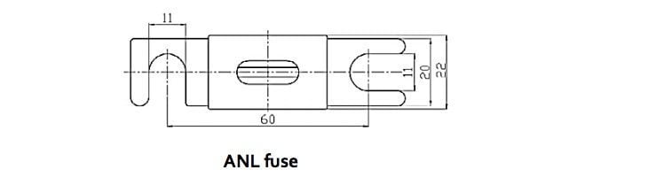 ANL-fuse 400A/80V for 48V products (1 pc) CIP142400000