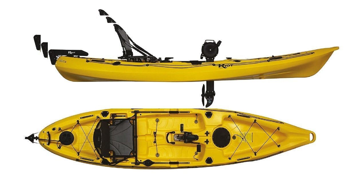 Seaflo TEK KİŞİLİK PEDALLI KANO SARI