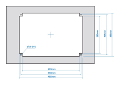 Thetford Seramik Çift Gözlü Ocak - 305 * 95 * 500mm