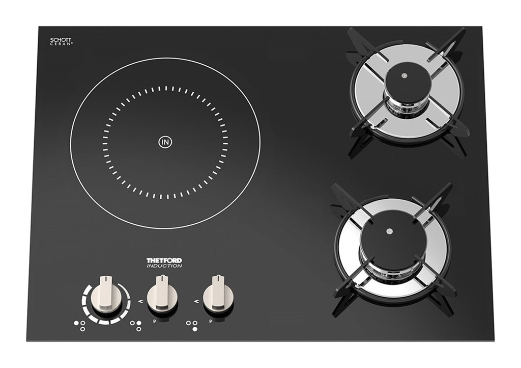 Thetford Seramik Bir Gözlü 220V ve Gazlı 2 Gözlü Ocak Bir Arada- 500 * 100 * 380mm