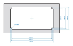 Thetford Seramik Üç Gözlü Ocak - 770 * 95 * 350mm
