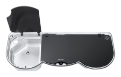 Thetford 353 Serisi Ayrık Camlı Kombinasyonlu Üç Gözlü Ocak - 980 * 160 * 410mm