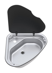 Thetford Köşe Eviye 33  Cam Kapak Sağa Açılır - 480 *140 * 480mm