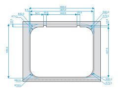 Thetford Kare Eviye 34 - 7,5 Litre - 400 * 140 * 445mm