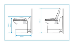 Thetford Kasetli Tuvalet C200 - CS - 538 * 353 * 580mm