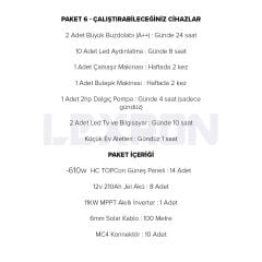 11kW TOPCON PAKET SİSTEM 1 BAĞ EVİ PAKET (PAKET 6)