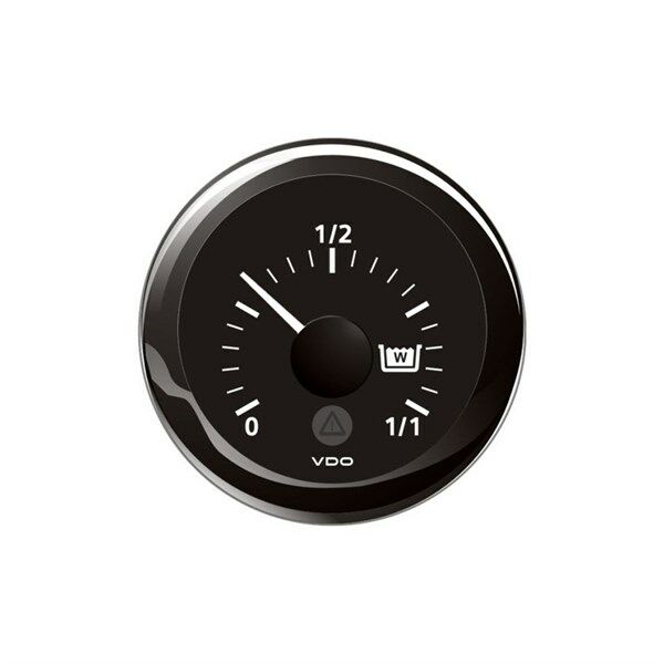 VDO 52 mm Atık su Seviye, 0- 1/1, (4-20mA), Siyah