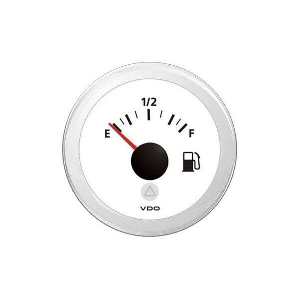 52 mm Yakıt Seviye, Boş-Dolu, (0 – 90 Ω), Beyaz