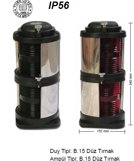 SL50 ÇİFTLİ PUPA FENERİ 135°
