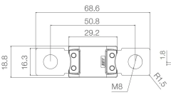 Megaval Sigorta 100A Sarı 100 Amper