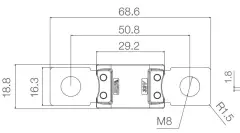 Megaval Sigorta 250A Pembe 250 Amper