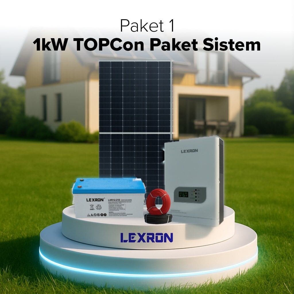 1kW TOPCON PAKET SİSTEM 1 BAĞ EVİ SOLAR PANEL PAKET (PAKET 1)