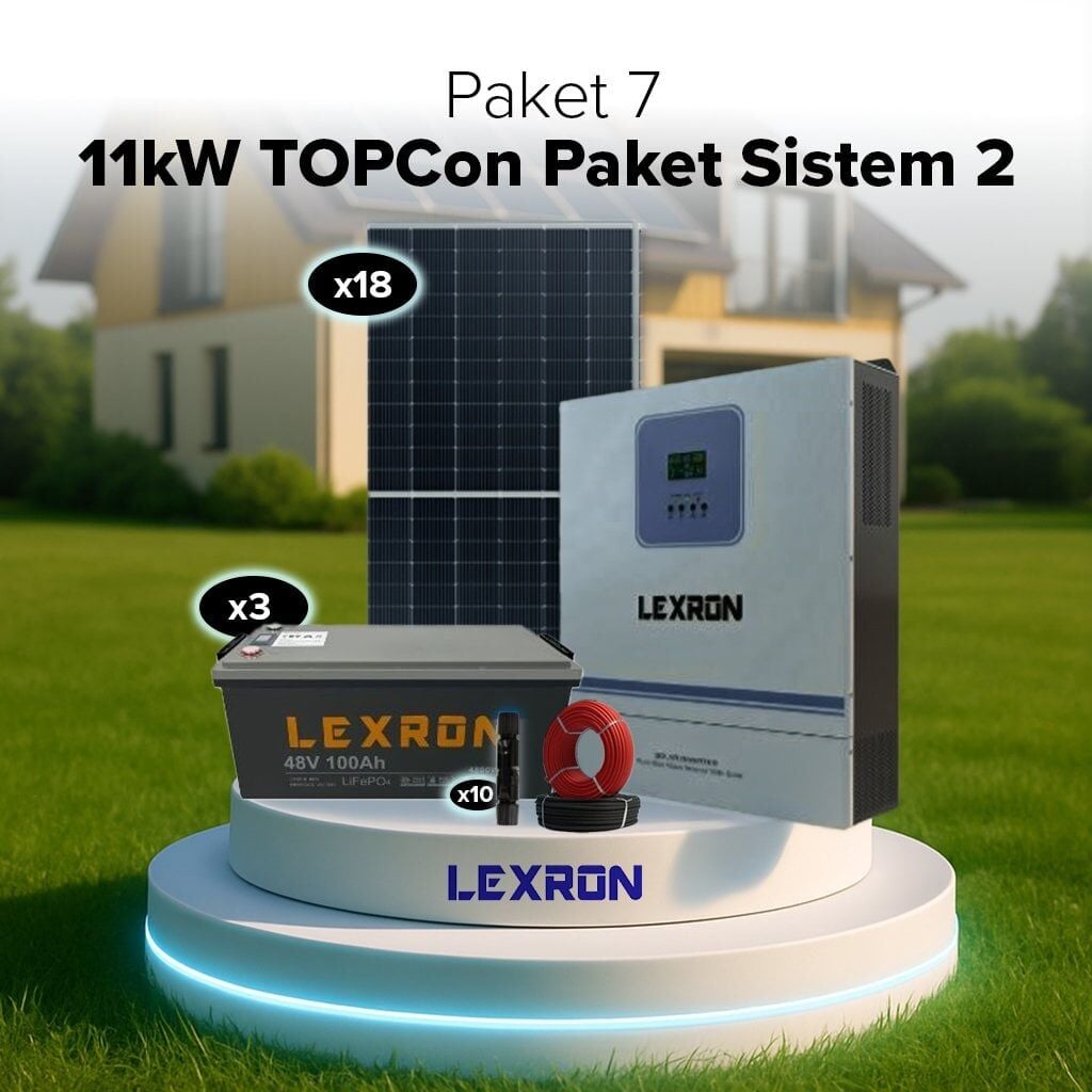 11kW TOPCON PAKET SİSTEM 2 BAĞ EVİ SOLAR PANEL PAKET (PAKET 7)