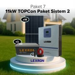 11kW TOPCON PAKET SİSTEM 2 BAĞ EVİ SOLAR PANEL PAKET (PAKET 7)