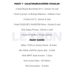 11kW TOPCON PAKET SİSTEM 2 BAĞ EVİ SOLAR PANEL PAKET (PAKET 7)
