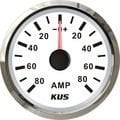 AMPERMETRE Ø52mm BEYAZ 12/24v ŞÖNT DAHİLDİR