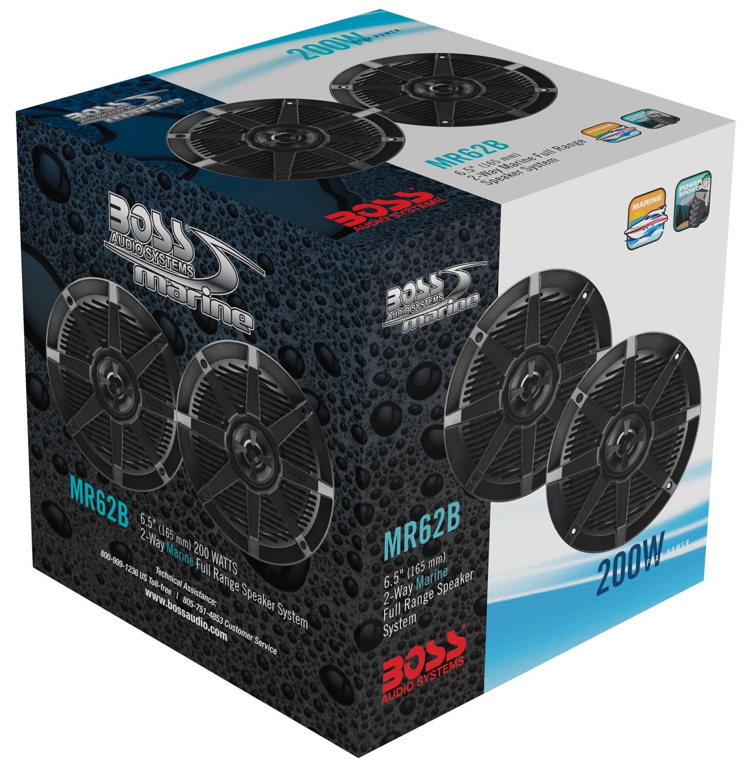 BOSS HOPARLÖR 200 WATT MR62B  165 MM SİYAH