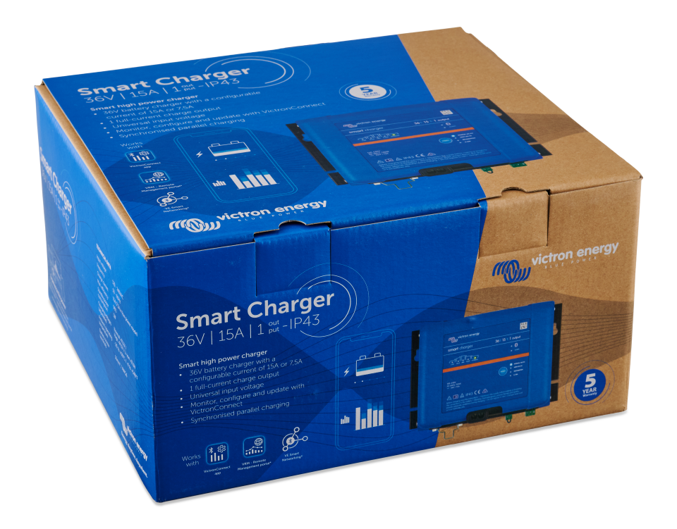 Victron Energy Smart IP43 Charger 36/15(1) 120-240V