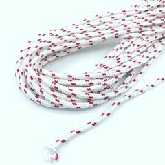 RENKLİ İSKOTA HALATI 10 MM KIRMIZI-BEYAZ
