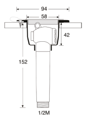 HORTUMLU GÖMME DUŞ  BEYAZ BARKA-DR1513