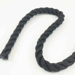 POLYESTER HALAT 3 KOLLU 16 MM SİYAH